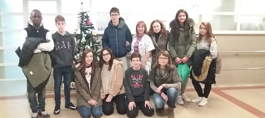 Taller d’arbres de Nadal a l’aula hospitalària de l’Arnau