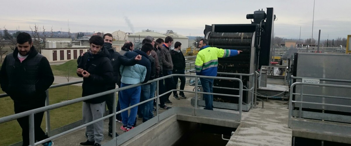 Els alumnes de 2n CFGM d’Instal·lacions visiten la depuradora d’aigües de Lleida