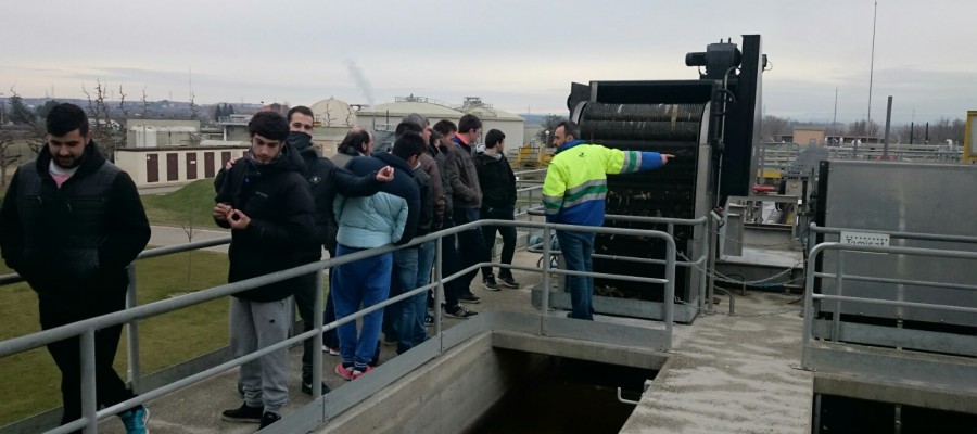 Els alumnes de 2n CFGM d’Instal·lacions visiten la depuradora d’aigües de Lleida
