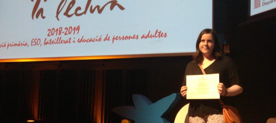 Maria Pérez, finalista al concurs “El gust per la lectura”