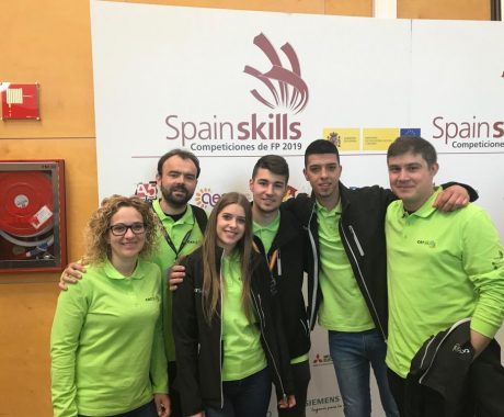 Molt bona actuació de l’equip Guindàvols al SpainSkill_2019