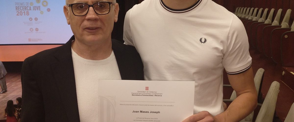 El Joan Mases guardonat en els premis de Recerca Jove.