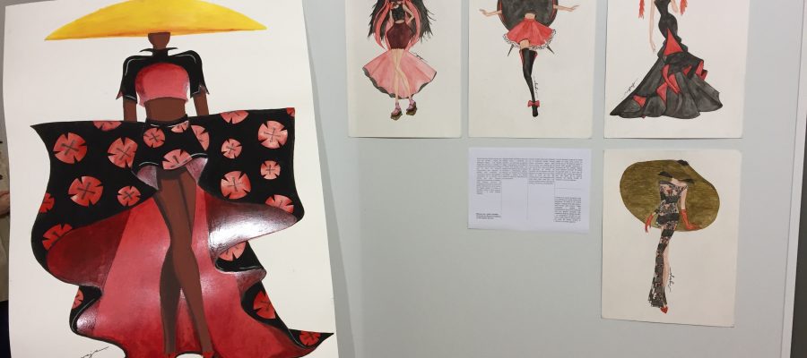 Exposició de les il·lustracions i dissenys dels alumnes de moda