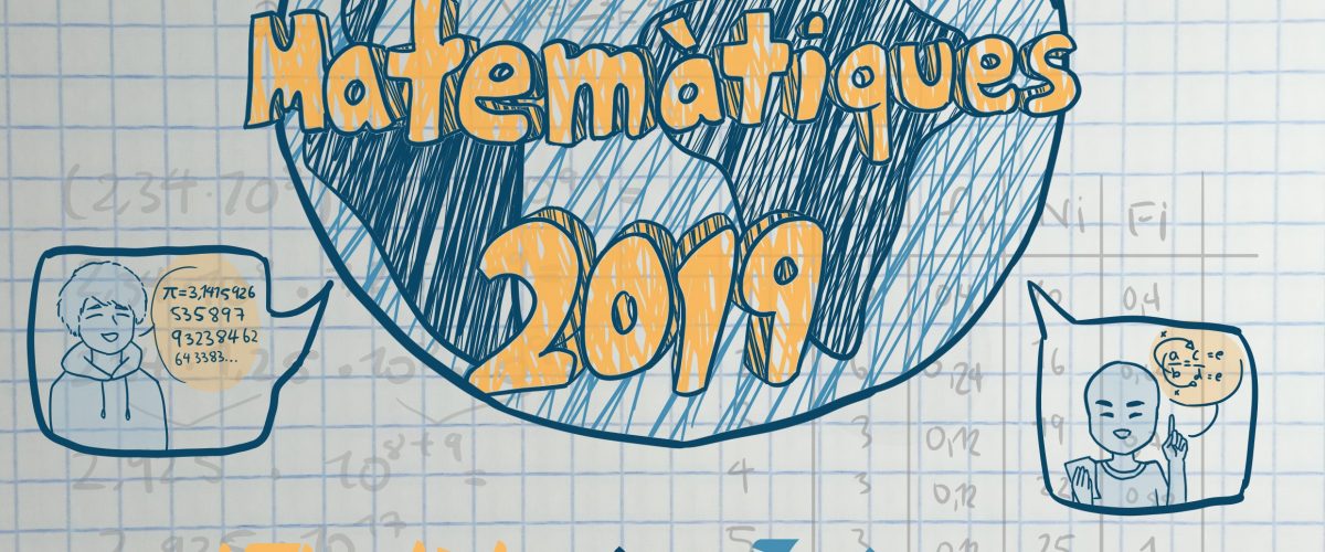 Cartell guanyador del concurs de cartells amb motiu de les Jornades Matemàtiques 2019